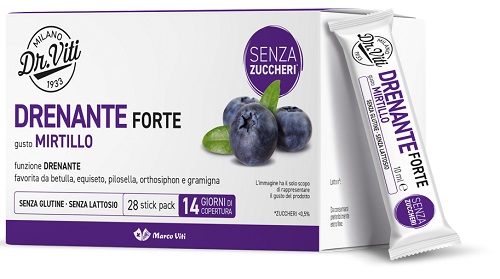 DR VITI DRENANTE FORTE MIRTILLO 28 STICK PACK SENZA ZUCCHERI - FARMAPRIME