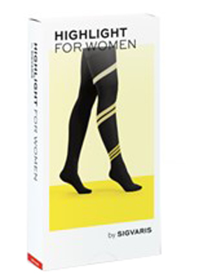 SIGVARIS HIGHLIGHT WOMEN COLLANT NORMALE PUNTA CHIUSA BLACK L - FARMAPRIME