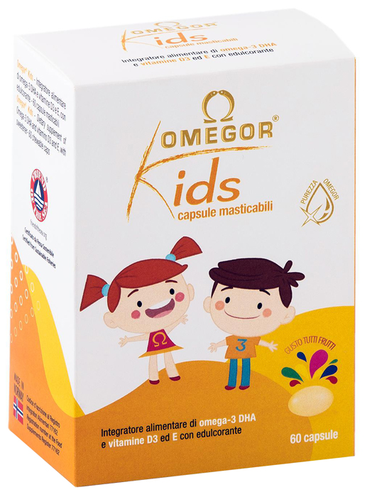 OMEGOR KIDS 60 CAPSULE MASTICABILI - FARMAPRIME