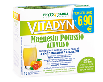 VITADYN MAGNESIO POTASSIO ALKALINO SENZA ZUCCHERO 10 BUSTINE - FARMAPRIME