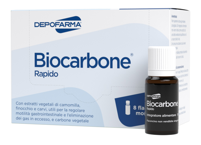 BIOCARBONE RAPIDO 8 FLACONCINI - FARMAPRIME