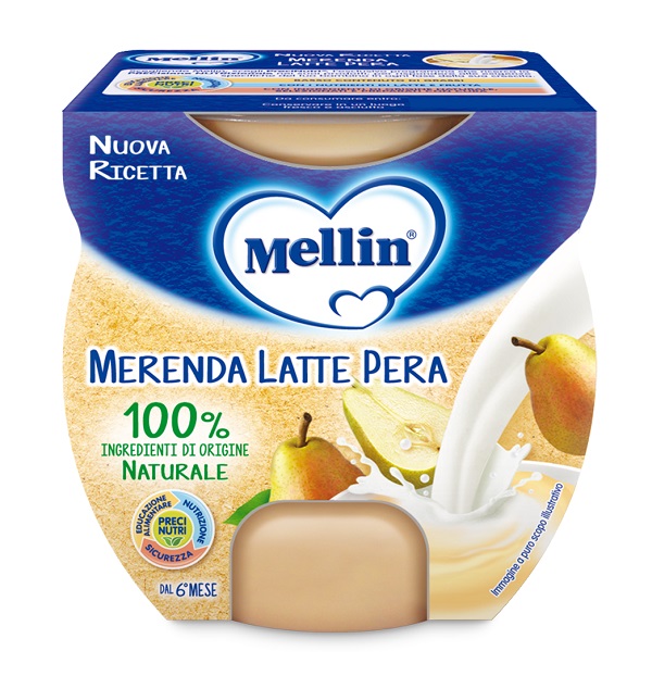 MELLIN MERENDA LATTE PERA 2 X 100 G - FARMAPRIME