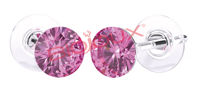 ORECCHINI STERILI BJT946 SWA CRYSTAL ROSE - FARMAPRIME