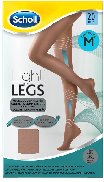 SCHOLL LIGHTLEGS 20 DENARI TAGLIA M COLORE NUDE 1 PAIO - FARMAPRIME