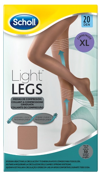 SCHOLL LIGHTLEGS 20 DENARI TAGLIA XL COLORE NUDE 1 PAIO - FARMAPRIME
