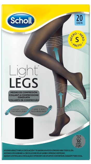 SCHOLL LIGHTLEGS 20 DENARI TAGLIA S COLORE NERO 1 PAIO - FARMAPRIME