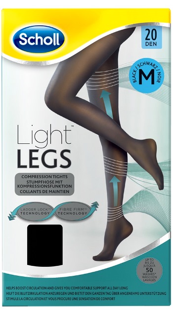 SCHOLL LIGHTLEGS 20 DENARI TAGLIA M COLORE NERO 1 PAIO - FARMAPRIME