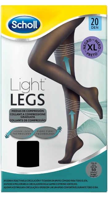 SCHOLL LIGHTLEGS 20 DENARI TAGLIA XL COLORE NERO 1 PAIO - FARMAPRIME