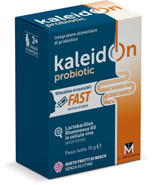 KALEIDON PROBIOTIC FAST FRUTTI DI BOSCO 10 BUSTE OROSOLUBILI - FARMAPRIME