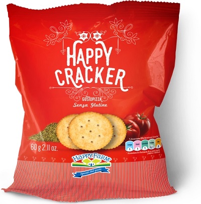 HAPPY FARM HAPPY CRACKERS GUSTO PIZZA 60 G - FARMAPRIME
