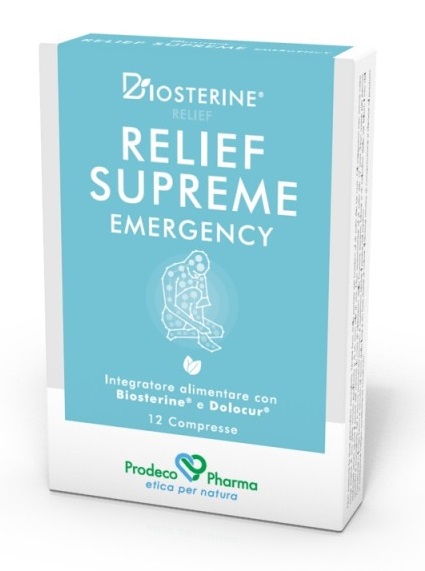 BIOSTERINE RELIEF SUPREME EMERGENCY 12 COMPRESSE - FARMAPRIME