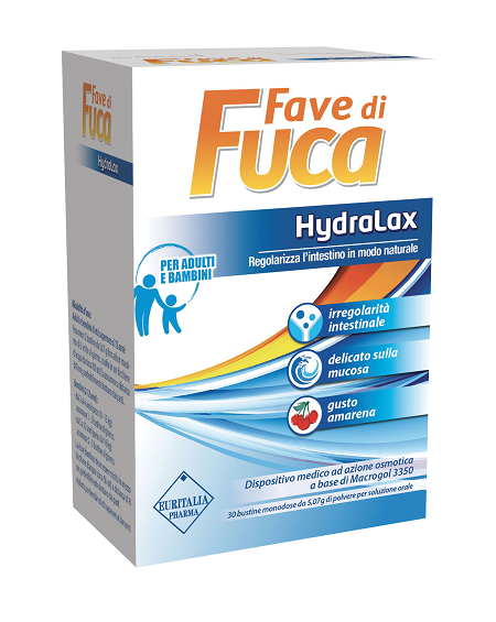 FAVE DI FUCA HYDRALAX 30 BUSTINE MONODOSE DA 5,07 G GUSTO AMARENA - FARMAPRIME