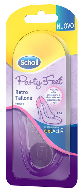 PLANTARE ORTOPEDICO PER RETRO TALLONE PARTY FEET SCHOLL GEL ACTIV 1 PAIO - FARMAPRIME