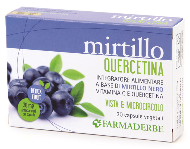 MIRTILLO QUERCETINA 30 CAPSULE VEGETALI - FARMAPRIME