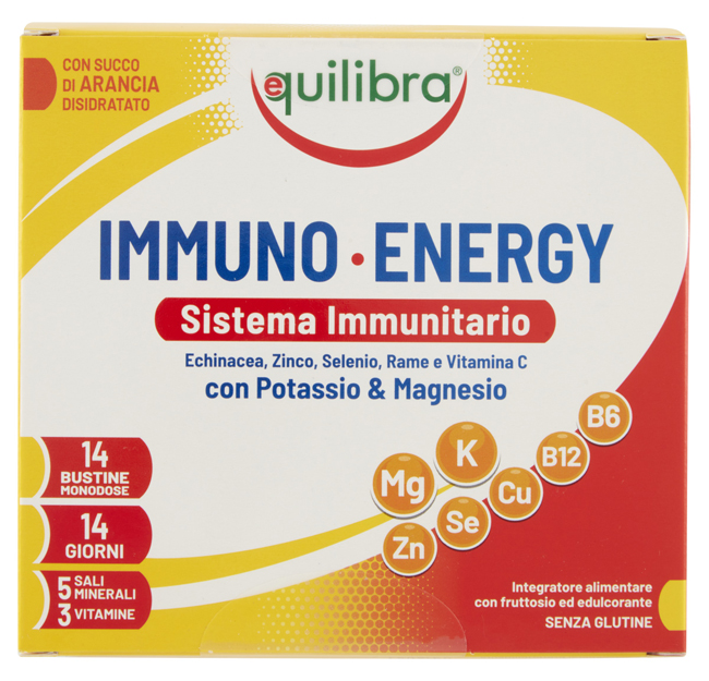 IMMUNO ENERGY SISTEMA IMMUNITARIO POTASSIO & MAGNESIO 14 BUSTINE MONODOSE - FARMAPRIME