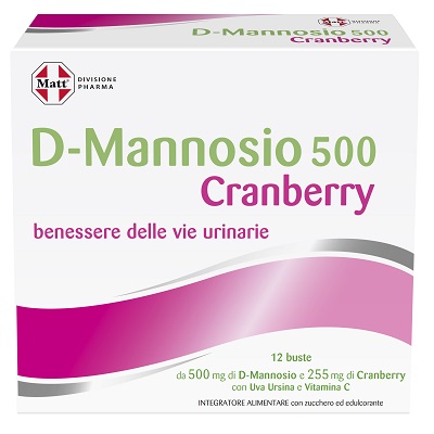 MATT DIVISIONE PHARMA D-MANNOSIO 500 CRANBERRY 12 BUSTINE - FARMAPRIME