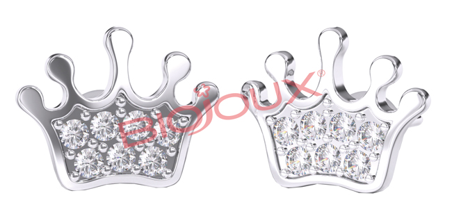 ORECCHINO STERILE BJT705 STS BABY CROWN - FARMAPRIME