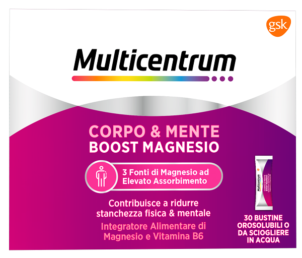 MULTICENTRUM BOOST MAGNESIO 30 BUSTINE - FARMAPRIME