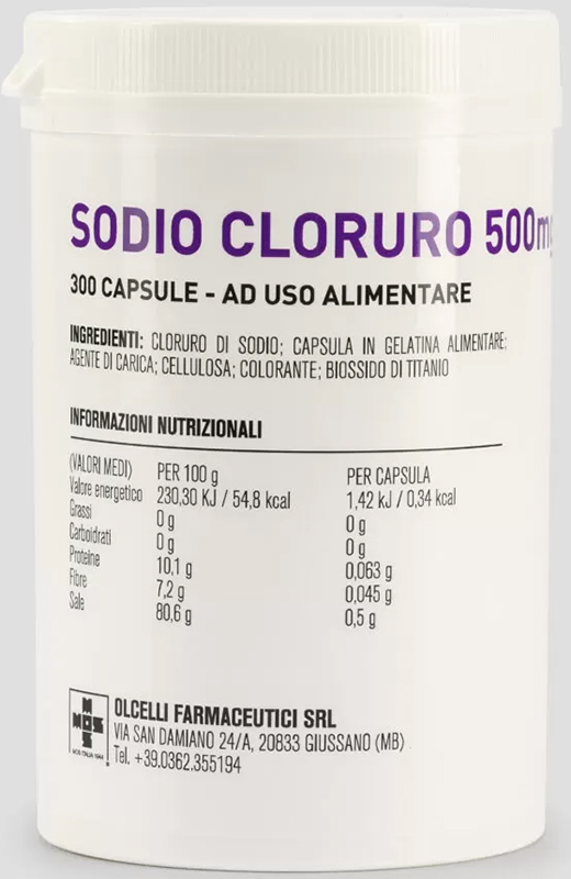 SODIO CLORURO 300 CAPSULE 500MG - FARMAPRIME