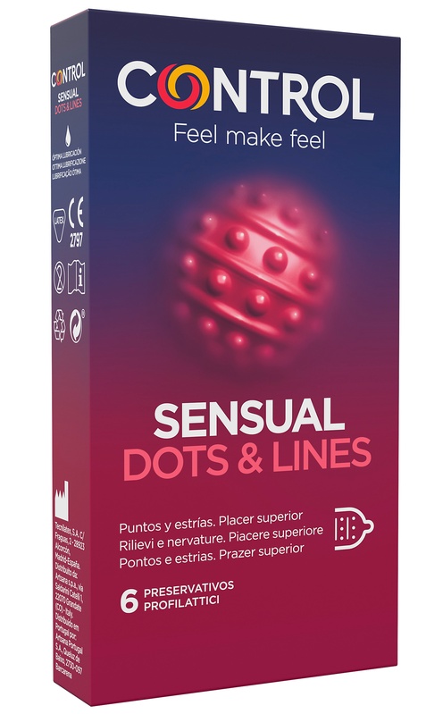 CONTROL SENSUAL DOTS&LINES 6 PEZZI - FARMAPRIME