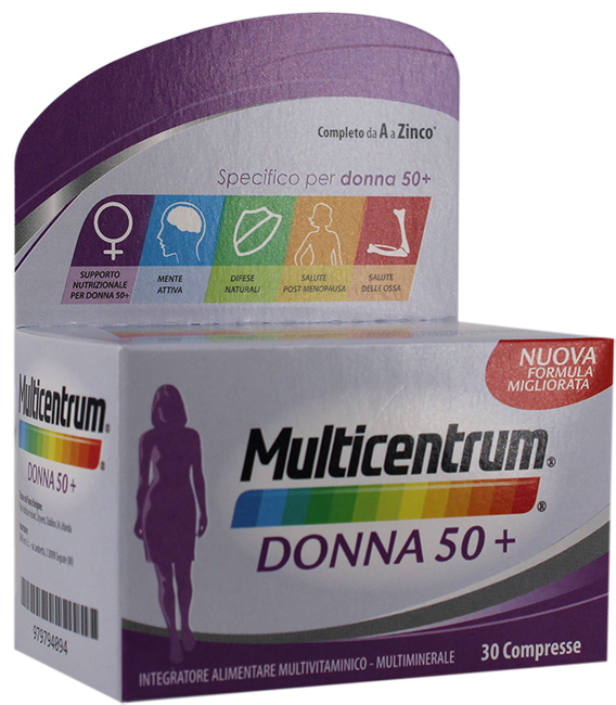 MULTICENTRUM DONNA 50+ 30 COMPRESSE - FARMAPRIME