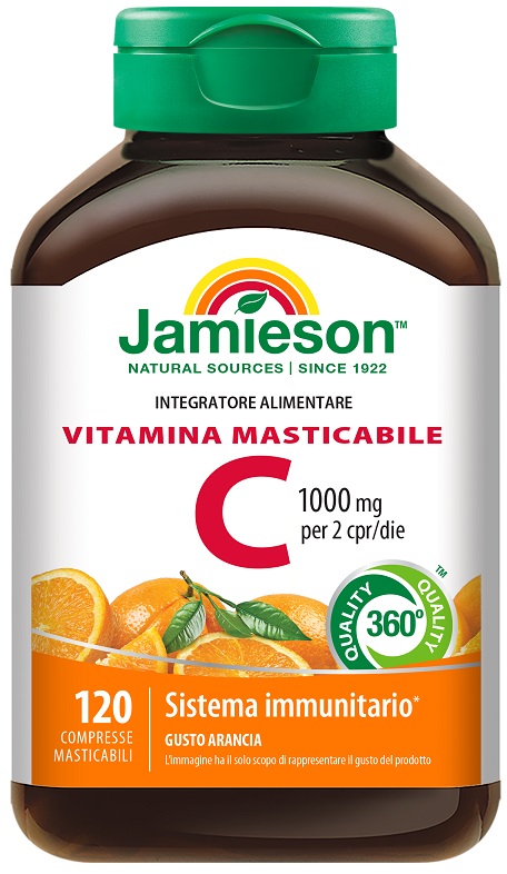 JAMIESON VITAMINA C 1000 MASTICABILE ARANCIA 120 COMPRESSE - FARMAPRIME