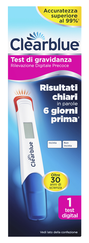 CLEARBLUE TEST GRAVIDANZA RILEVAZIONE PRECOCE DIGITALE 1 PEZZO - FARMAPRIME