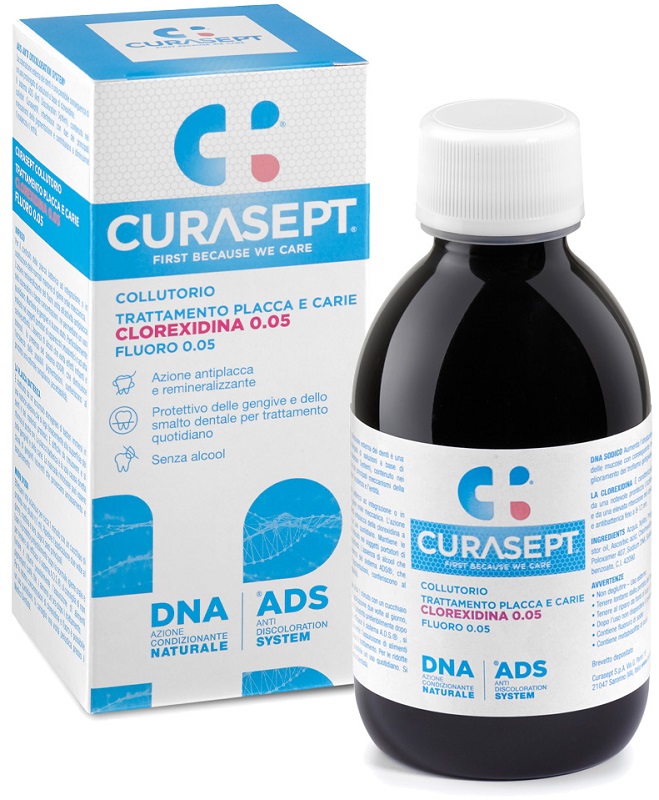CURASEPT COLLUTORIO 0,05 ADS + DNA 200 ML - FARMAPRIME