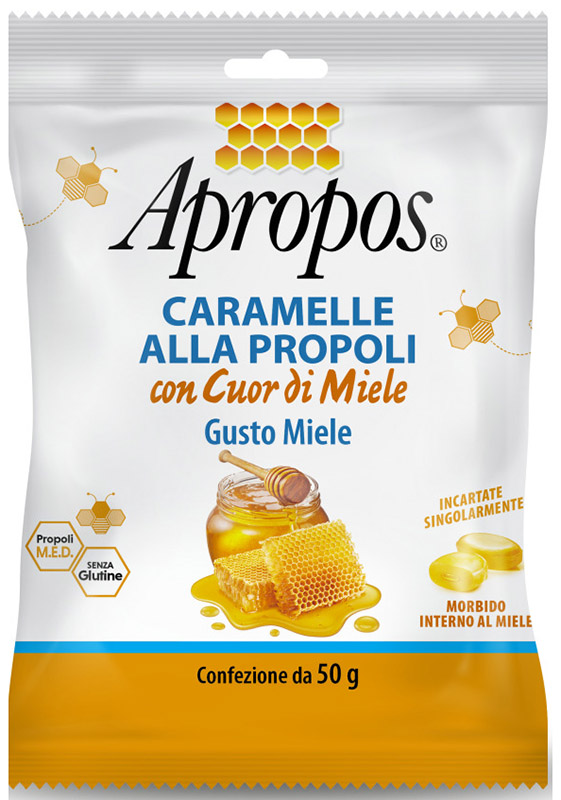 APROPOS CARAMELLE DURE MIELE CUOR DI MIELE 50 G - FARMAPRIME