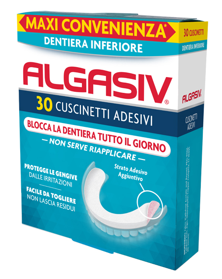 ALGASIV ADESIVO PER PROTESI DENTARIA INFERIORE 30 PEZZI - FARMAPRIME