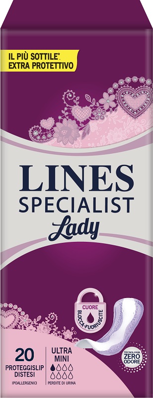 PANNOLONE SAGOMATO LINES SPECIALIST ULTRAMINI 20 PEZZI - FARMAPRIME