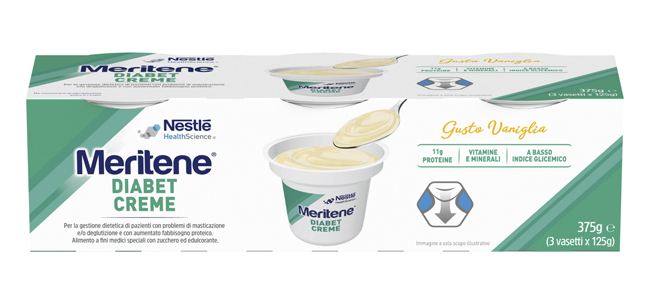 MERITENE DIABET CREME VANIGLIA 3 X 125 G - FARMAPRIME
