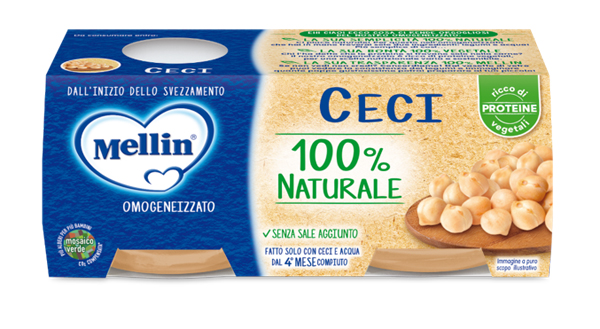 MELLIN OMOGENEIZZATO CECI 2 X 80 G - FARMAPRIME