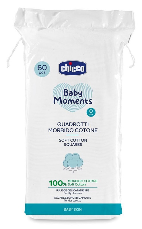 CHICCO BABY MOMENTS QUADROTTI 60 PEZZI - FARMAPRIME