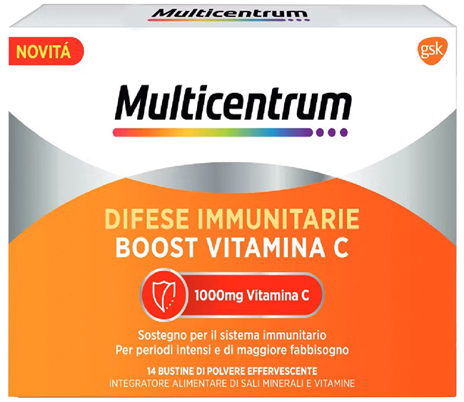 MULTICENTRUM DIFESE IMMUNITARIE BOOST VITAMINA C 28 BUSTINE - FARMAPRIME