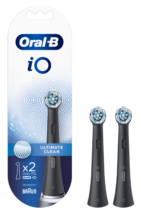 ORALB POWER REFILL IO ULTIMATE CLEAN BLACK 2 PEZZI - FARMAPRIME