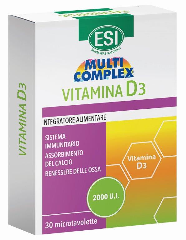 ESI MULTICOMPLEX VITAMINA D3 30 TAVOLETTE - FARMAPRIME