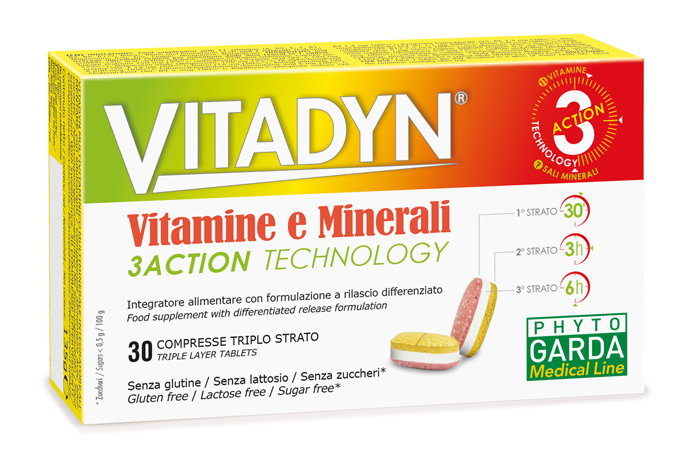 VITADYN VITAMINE/MINERALI 30 COMPRESSE RILASCIO DIFFERENZIATO - FARMAPRIME