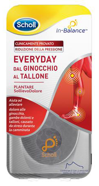 PLANTARE SOLLIEVO DOLORE DA GINOCCHIO A TALLONE SCHOLL IN BALANCE EVERYDAY L - FARMAPRIME
