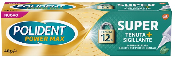 POLIDENT SUPER TENUTA+SIGILLANTE MENTA DELICATA ADESIVO PROTESI DENTALE 40 G - FARMAPRIME