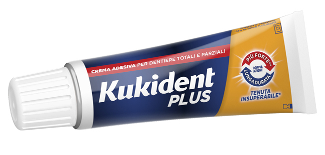 KUKIDENT PLUS DOPPIA AZIONE CREMA ADESIVA DENTIERE 40 G - FARMAPRIME