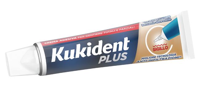 KUKIDENT PLUS BARRIERA ANTI-CIBO NEUTRO CREMA ADESIVA DENTIERE 40 G - FARMAPRIME