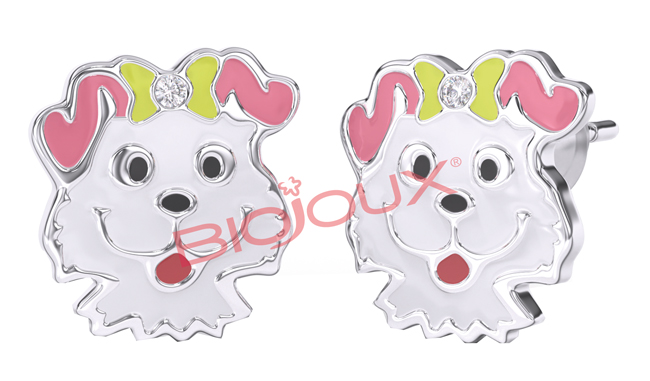 ORECCHINI NALA PUPPY WITH SWAROVSKI 1 PAIO - FARMAPRIME