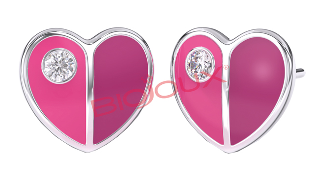 ORECCHINI SWEET GOLD HEART WITH SWAROVSKI 1 PAIO - FARMAPRIME