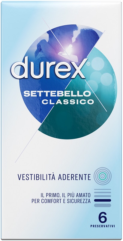 PROFILATTICO DUREX SETTEBELLO CLASSICO 6 PEZZI - FARMAPRIME