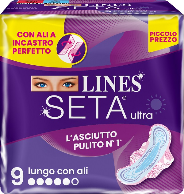 LINES SETA ULTRA ASSORBENTI LUNGO ALI DWCT 9 PEZZI - FARMAPRIME