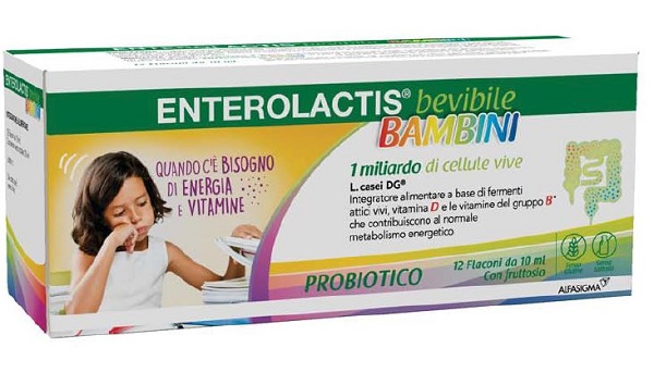 ENTEROLACTIS BAMBINI BEVIBILE 12 FLACONI DA 10 ML - FARMAPRIME