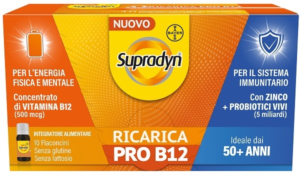 SUPRADYN RICARICA PRO B12 10 FLACONCINI - FARMAPRIME